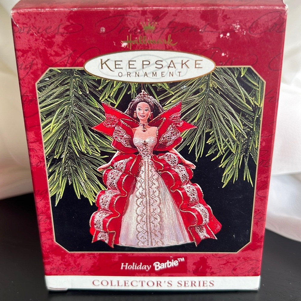 Vintage 1997 Barbie "Holiday Barbie" Hallmark Collector's Series Ornament